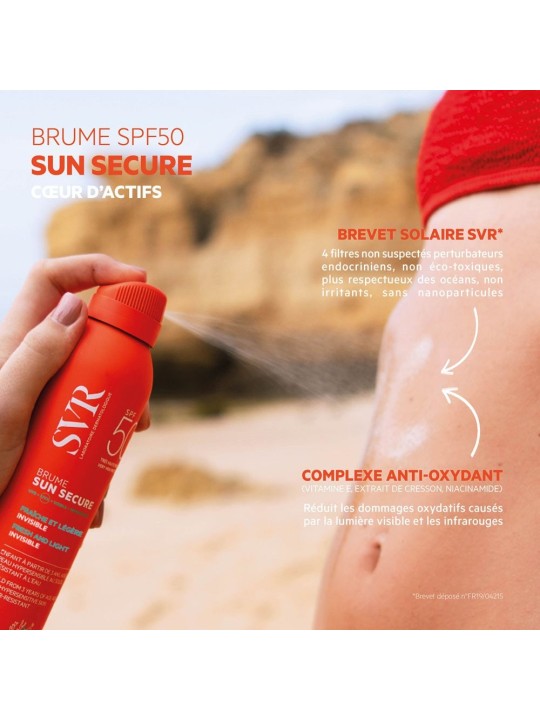 Svr Sun Secure Brume Fraîche et Légère Invisible SPF50+ 200ml