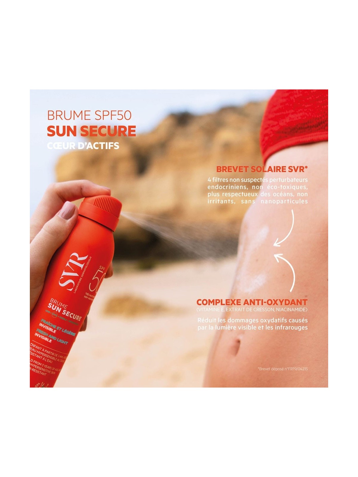 Svr Sun Secure Brume Fraîche et Légère Invisible SPF50+ 200ml