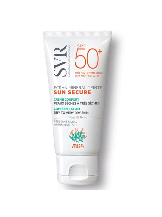 Svr Sun Secure Ecran Mineral Teinte Spf50+ Peaux Seches A Tres Seches 50ml