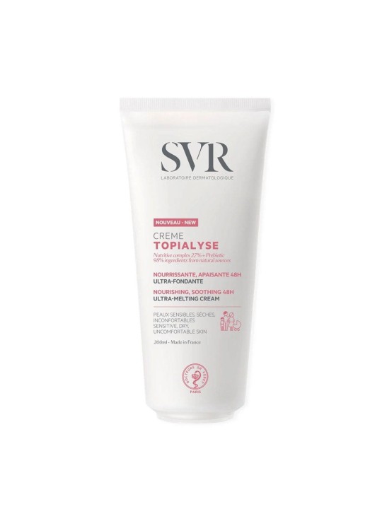 Svr Topialyse Crème Nourrissante apaisante 48h Peaux sensibles sèches 200ml