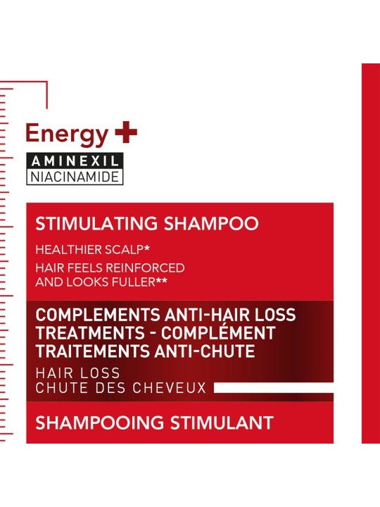 Vichy Dercos Shampooing Energy+ stimulant anti-chute à l'Aminexil 400 ml