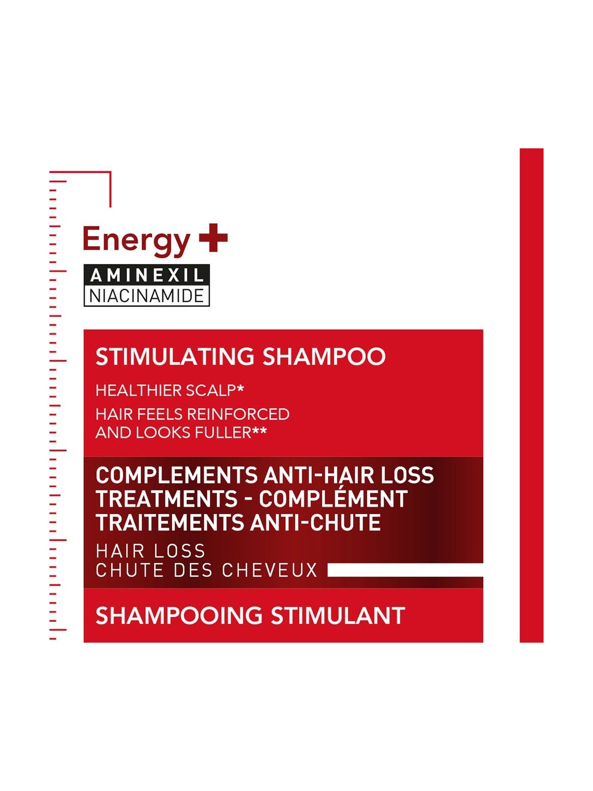 Vichy Dercos Shampooing Energy+ stimulant anti-chute à l'Aminexil 400 ml