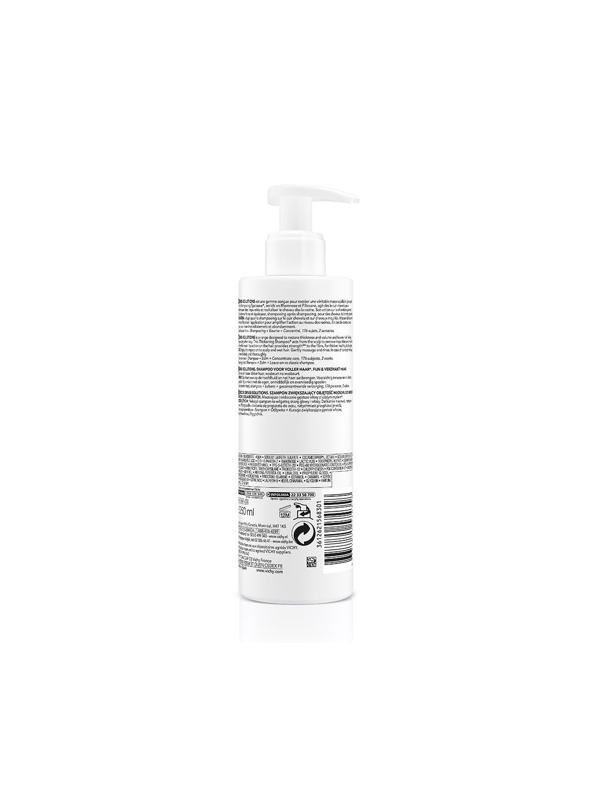 Vichy Dercos Densi-solutions Shampooing Epaisseur 250ml