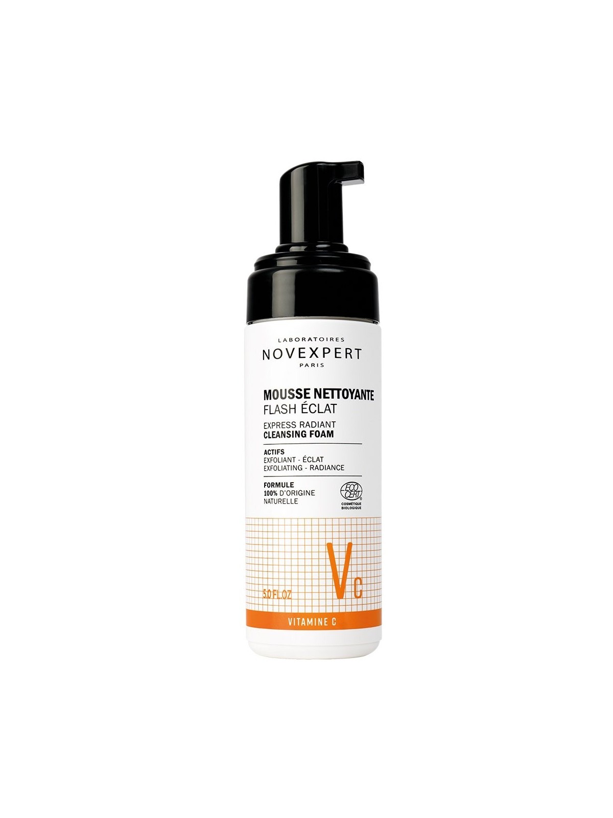 Novexpert Vitamine C Mousse Nettoyante Flash Eclat 150ml