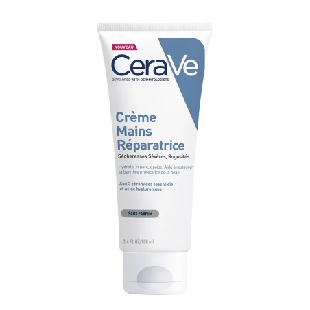 Cerave Body Crème Mains Réparatrice Crevasse mains sèches à très séches 100ml