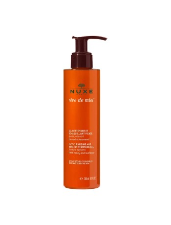 Nuxe Reve De Miel Gel Nettoyant Et Demaquillant Visage Peaux Seches Et Sensibles 200ml