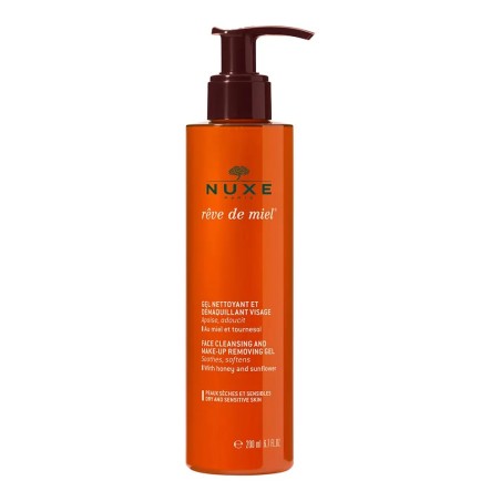 Nuxe Reve De Miel Gel Nettoyant Et Demaquillant Visage Peaux Seches Et Sensibles 200ml