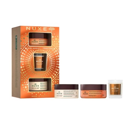 Coffret Rêve De Miel Gommage Corps, Baume Corps & Bougie