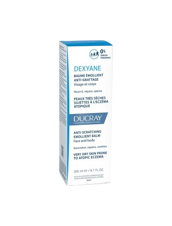Ducray Dexyane Baume Emollient Peaux Tres Seches Sujettes A L'eczema Atopique 200ml