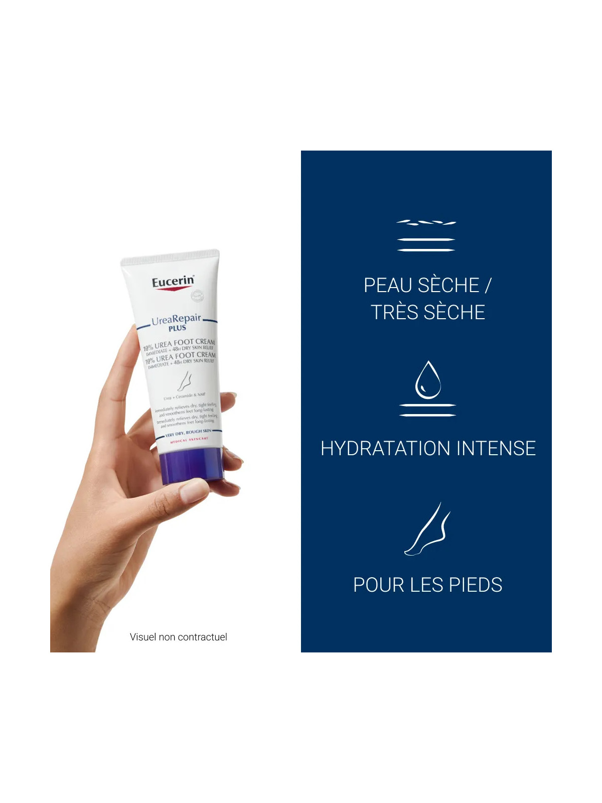 Eucerin UreaRepair Plus Creme Pieds 10% D'uree Peaux Sèches et rugueuses 100ml