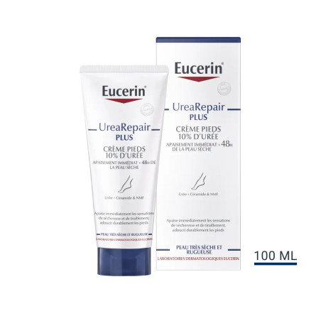 Eucerin UreaRepair Plus Creme Pieds 10% D'uree Peaux Sèches et rugueuses 100ml