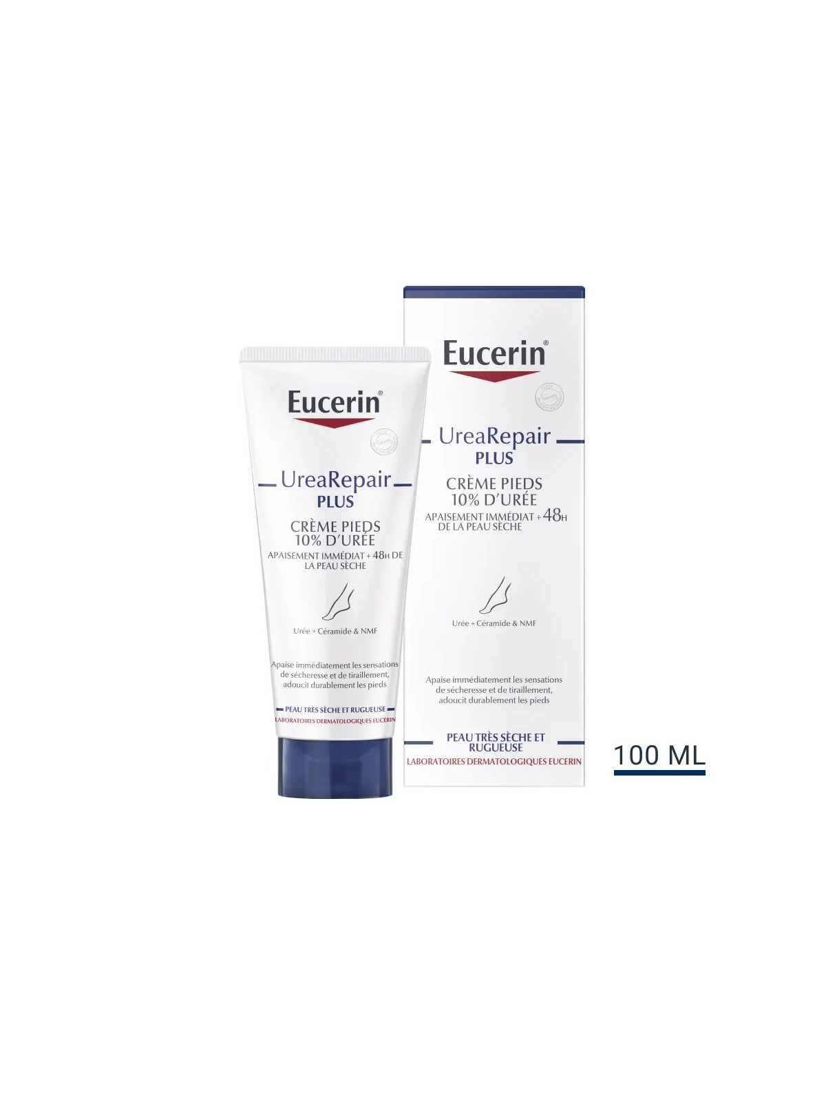 Eucerin UreaRepair Plus Creme Pieds 10% D'uree Peaux Sèches et rugueuses 100ml