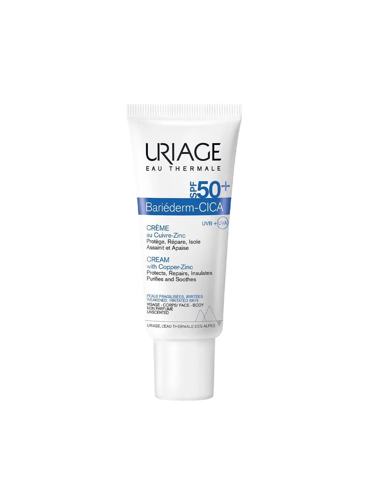 Uriage Bariéderm-Cica creme Reparatrice Au Cuivre-zinc Spf50+ 40ml Uriage 40ml