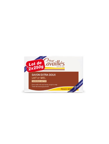 Cavailles Savon Extra-Doux Lait Et Miel 2X250gr