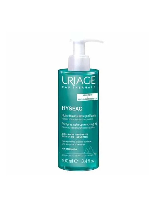 Uriage Hyséac Huile Démaquillante Purifiante Purifiante Hyséac Peaux Grasses à Peaux Acnéiques 100ml