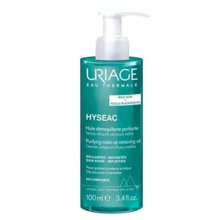 Uriage Hyséac Huile Démaquillante Purifiante Purifiante Hyséac Peaux Grasses à Peaux Acnéiques 100ml