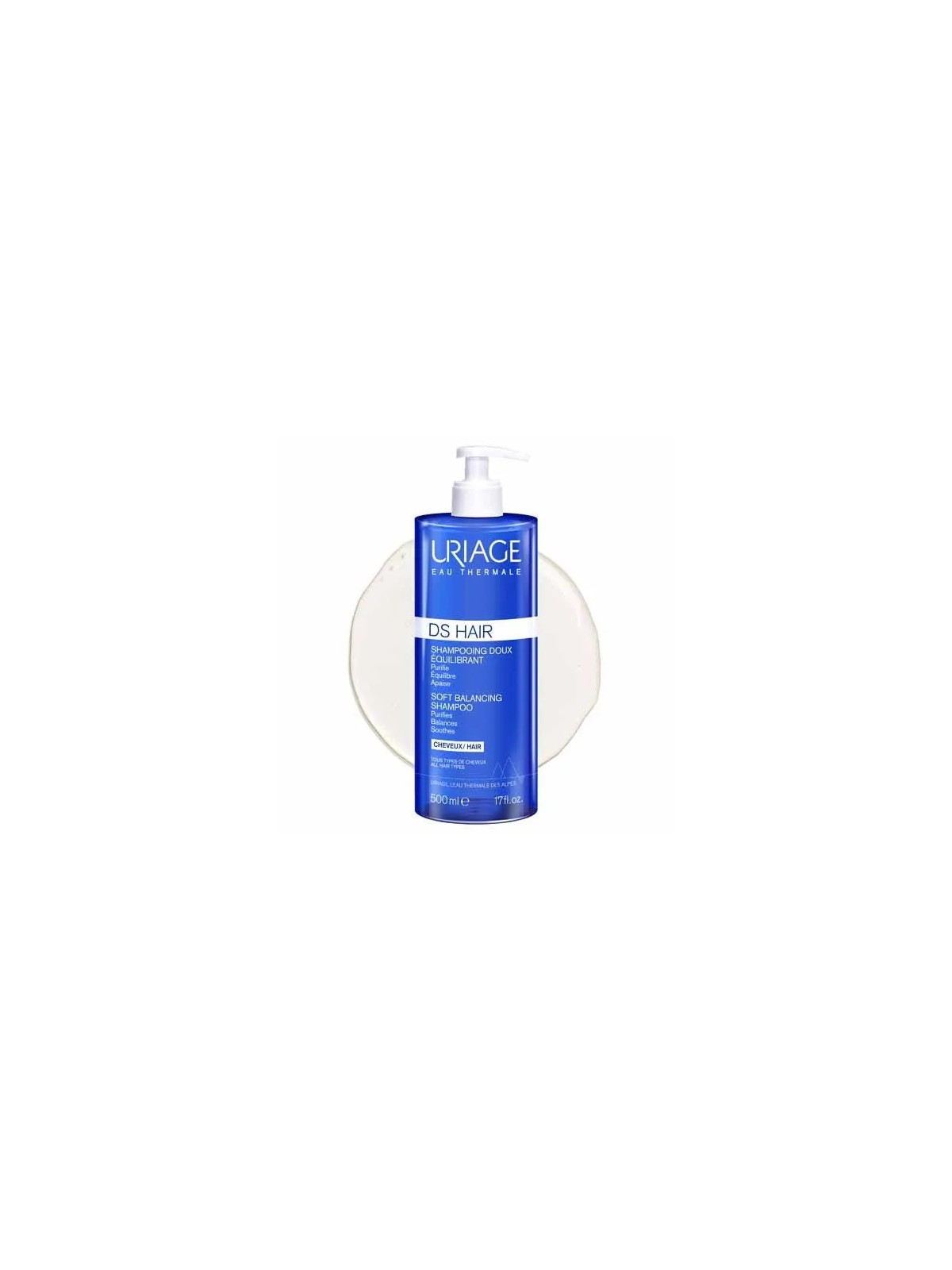 Uriage D.S Shampooing Doux Equilibrant Hair 500ml