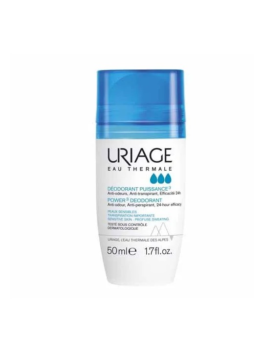 Uriage Hygiène Deodorant Puissance 3 Roll On Peaux Sensibles 50ml