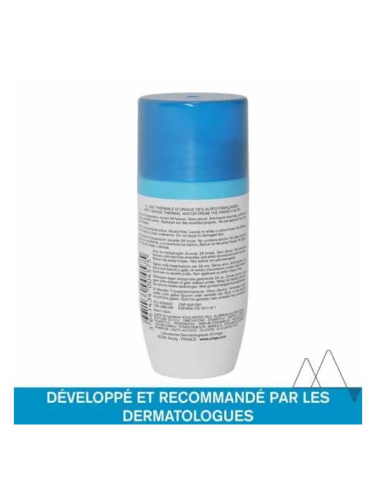 Uriage Hygiène Deodorant Puissance 3 Roll On Peaux Sensibles 50ml