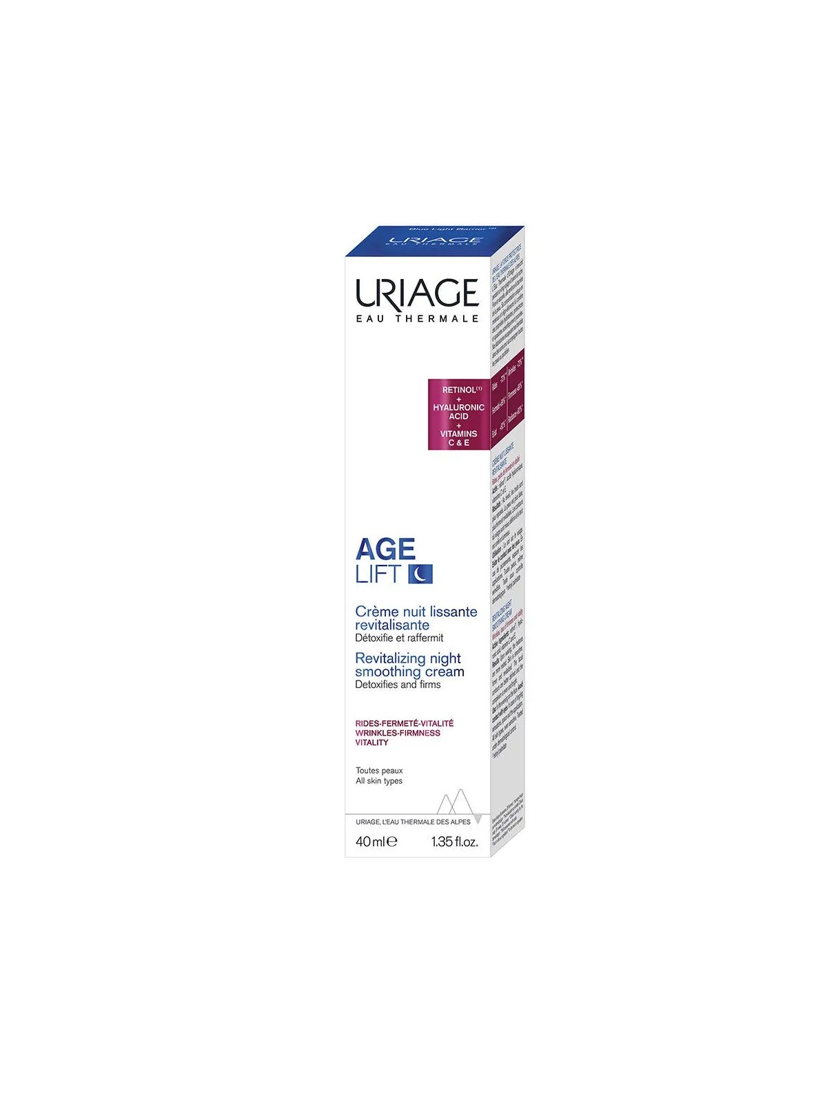 Uriage Age Lift Creme Nuit Lissante Revitalisante anti-âge 40ml