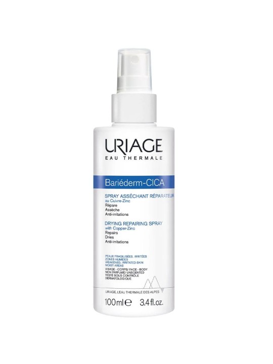 Uriage Bariéderm-Cica Spray Asséchant Réparateur Peaux Fragilisees Et Irritees 100ml