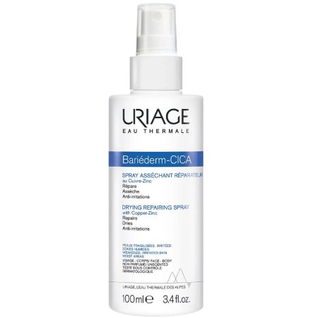 Uriage Bariéderm-Cica Spray Asséchant Réparateur Peaux Fragilisees Et Irritees 100ml