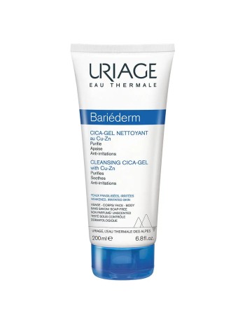 Uriage Hygiène visage Gel Nettoyant Bariederm Peaux Fragilisées 200ml