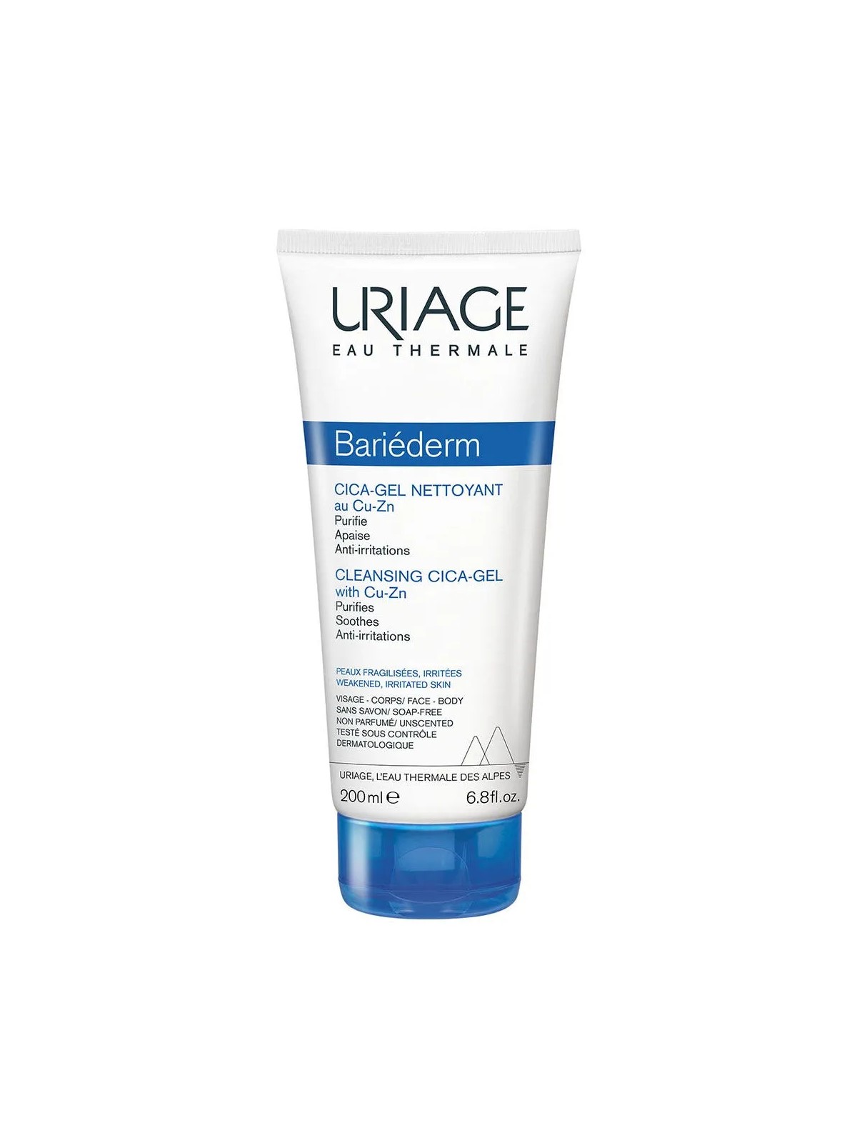 Uriage Hygiène visage Gel Nettoyant Bariederm Peaux Fragilisées 200ml