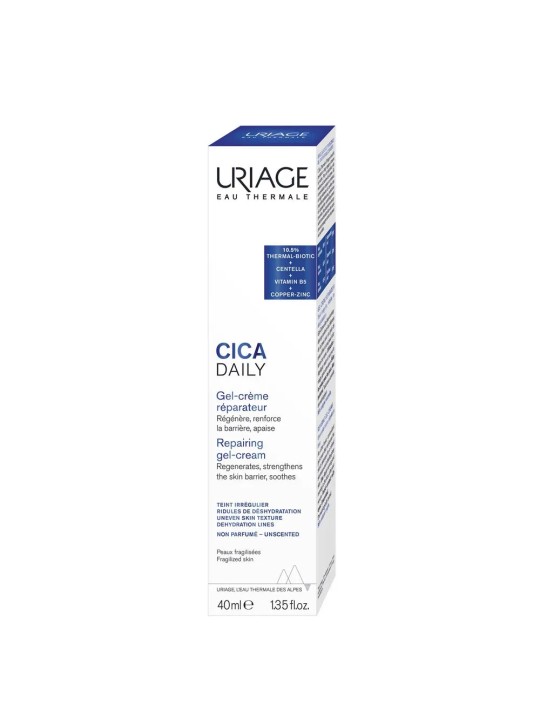 Uriage Cica Daily Gel-Crème Réparateur Peaux Fragilisées 40ml