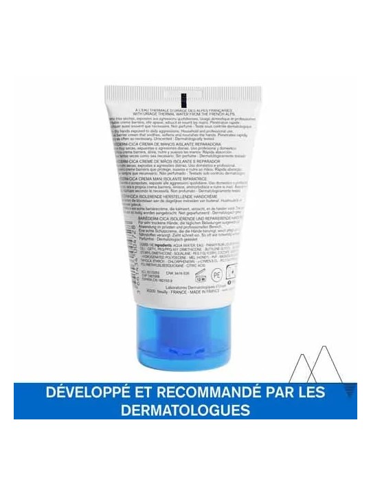 Uriage Bariéderm-Cica Creme Mains Isolante Reparatrice Mains Abimees 50ml