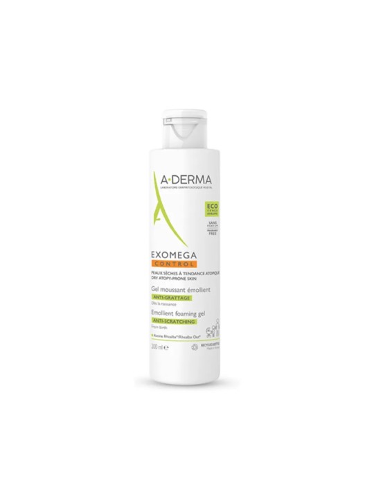 A-Derma Exomega Control Gel Moussant Emollient 200ml