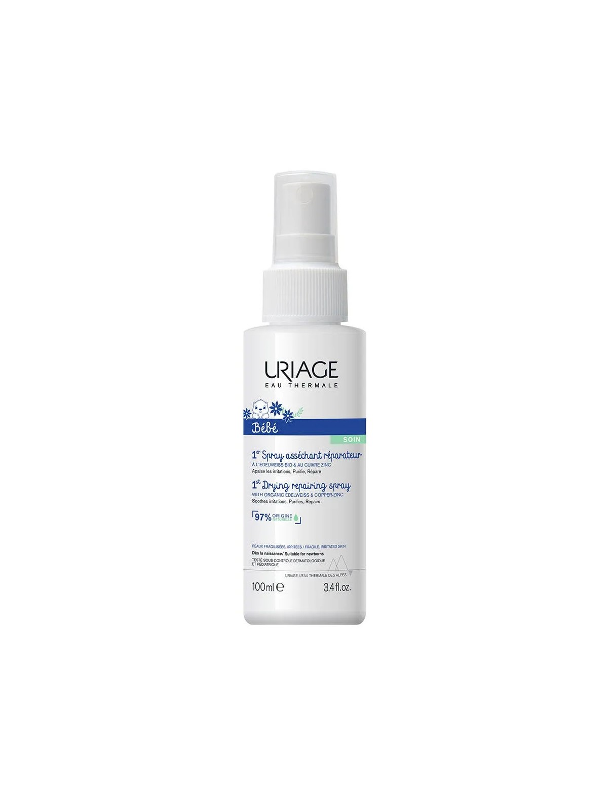 Uriage Bébé 1er Spray Asséchant Réparateur 100ml