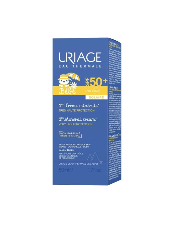 Uriage 1ers Soins Bébé 1ère Crème Minérale SPF50+ 50ml