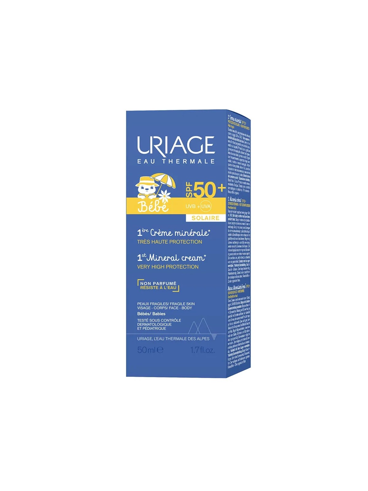 Uriage 1ers Soins Bébé 1ère Crème Minérale SPF50+ 50ml