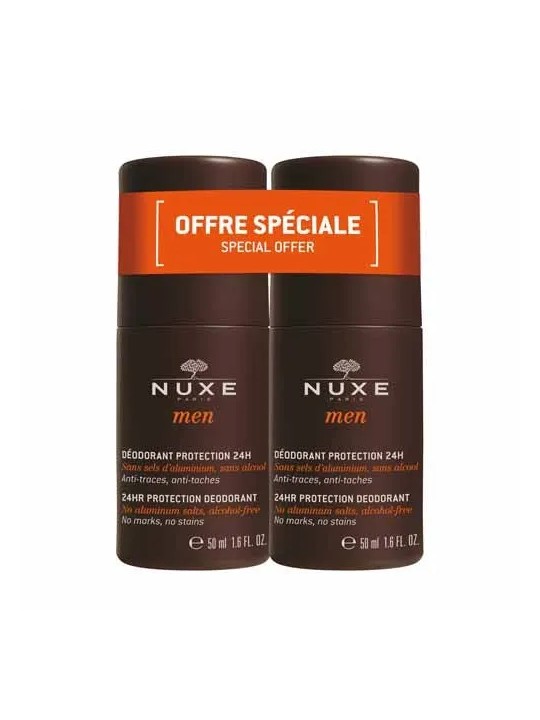 Nuxe Men Déodorant Protection 24H 2x50ml