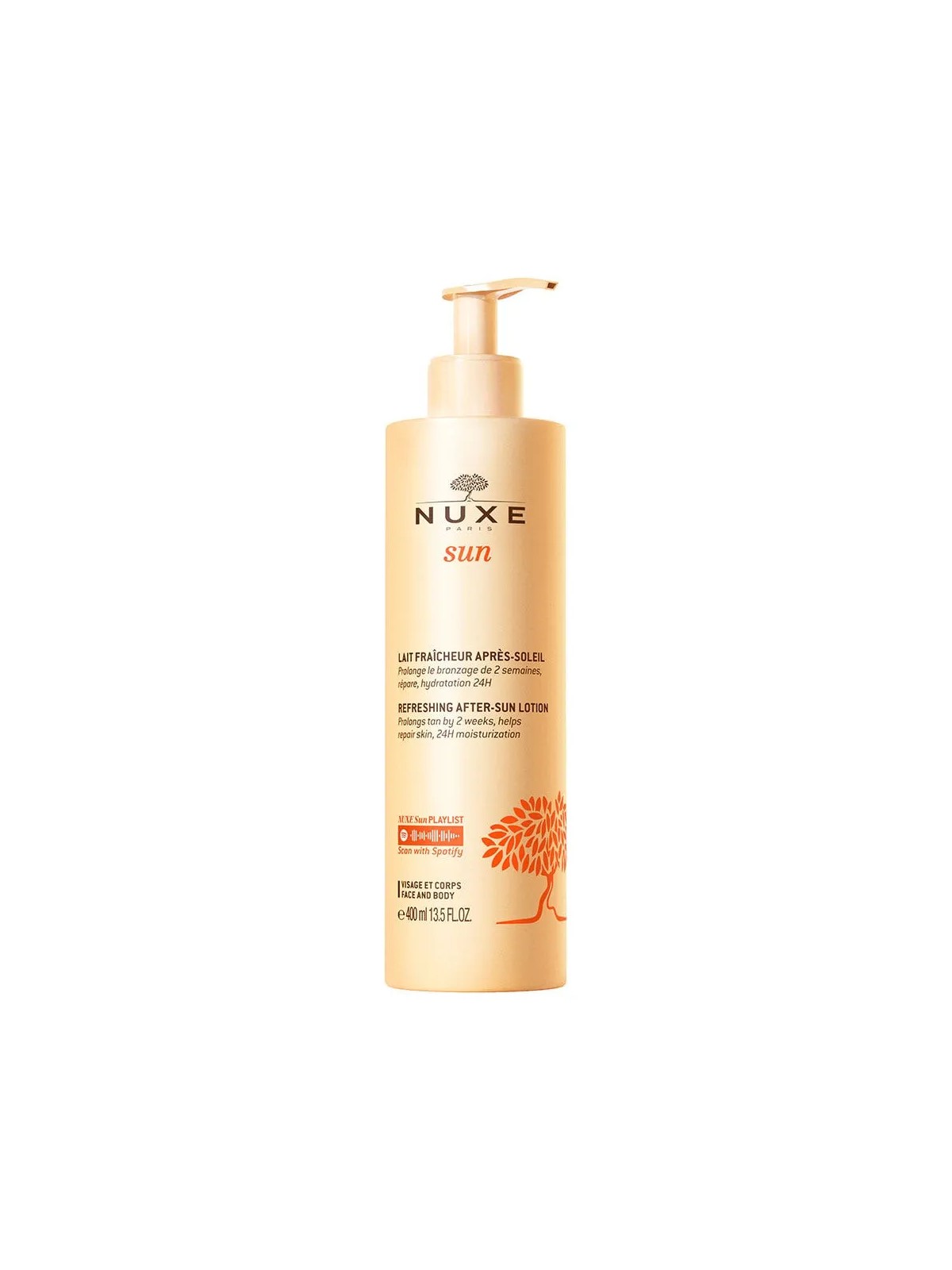 Nuxe Sun Lait Fraicheur Apres-soleil Visage Et Corps 400ml