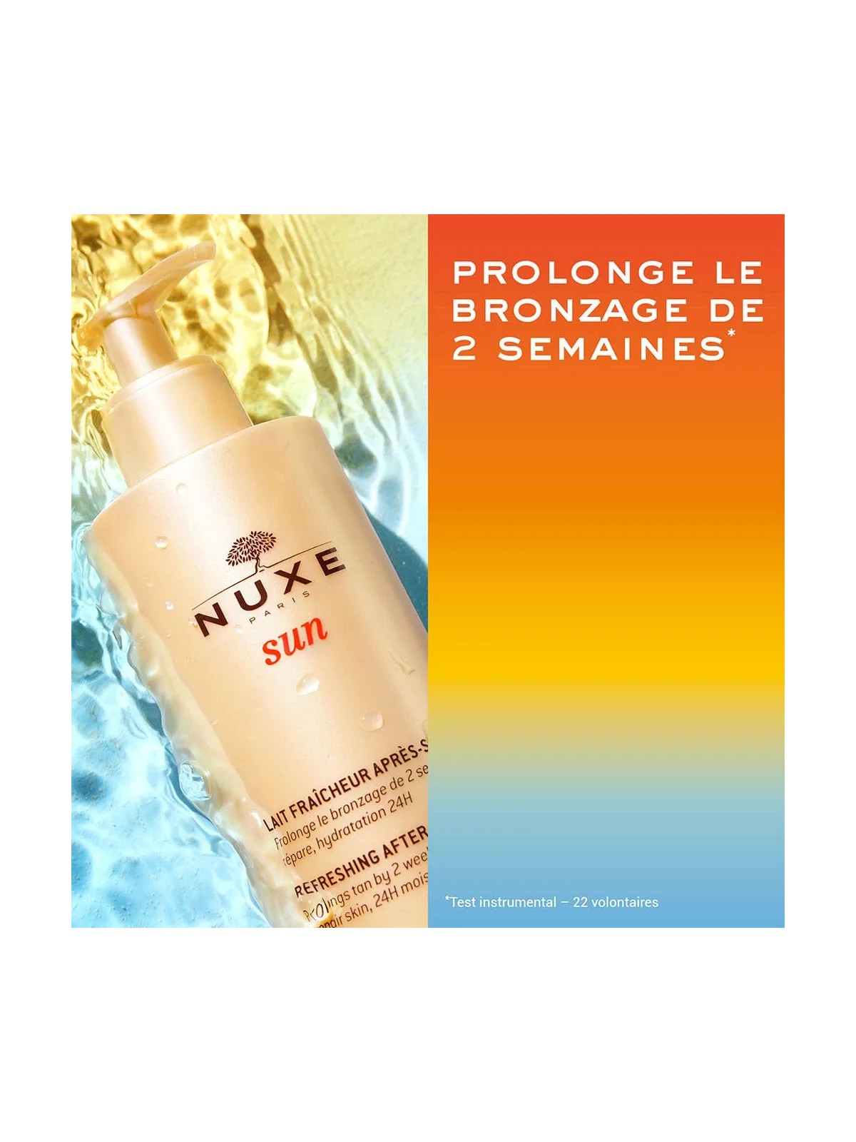 Nuxe Sun Lait Fraicheur Apres-soleil Visage Et Corps 400ml