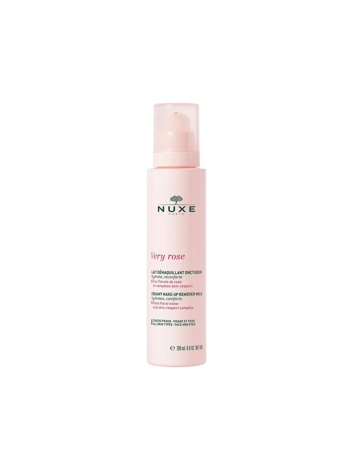 Nuxe Very rose Lait Demaquillant Onctueux 200ml