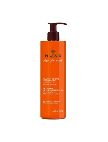 Nuxe Reve De Miel Gel Lavant Surgras Visage Et Corps Peaux Seches Et Sensibles 400ml
