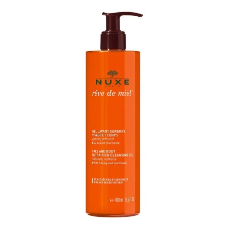 Nuxe Reve De Miel Gel Lavant Surgras Visage Et Corps Peaux Seches Et Sensibles 400ml