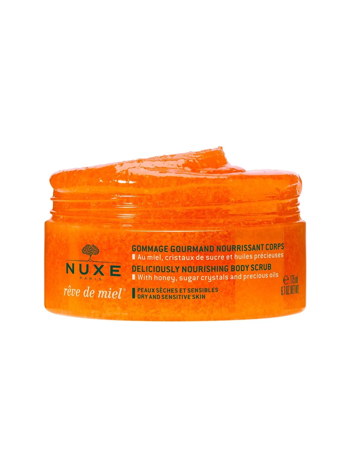 Nuxe Reve De Miel Gommage Gourmand Nourrissant Corps Peaux Seches Et Sensibles 175ml