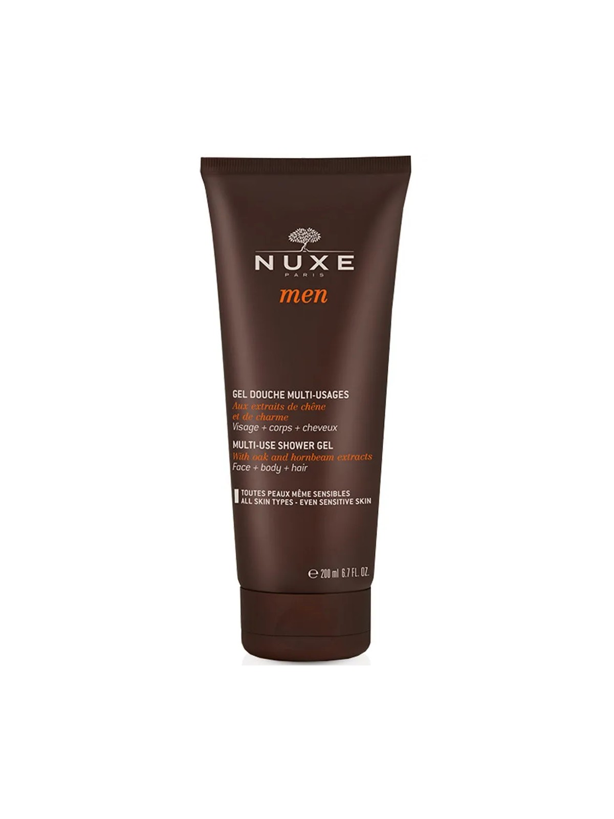 Nuxe Men Gel Douche Multi-usages Visage, Corps Et Cheveux 200ml