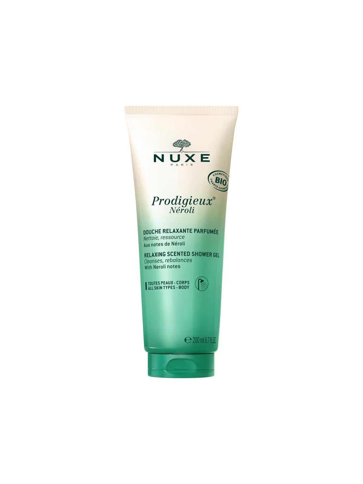 Nuxe Prodigieux® Douche Relaxante Néroli Bio 200ml