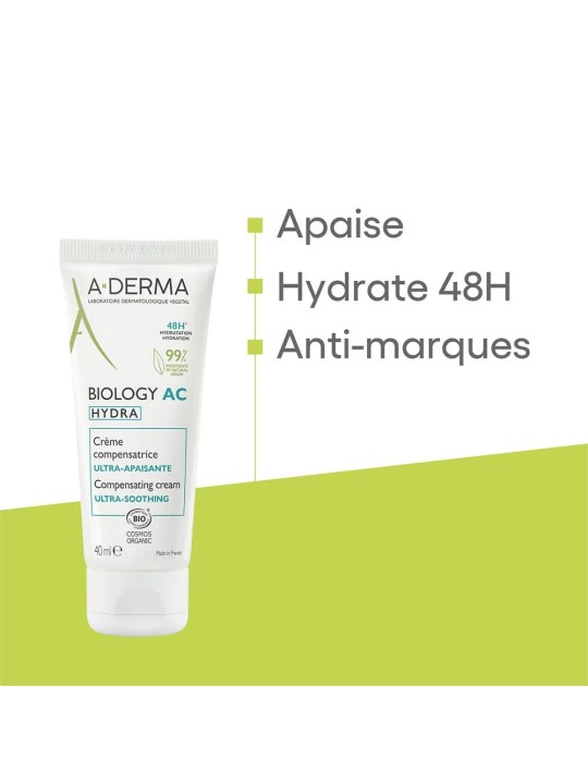 A-Derma Biology AC Crème Compensatrice Ultra-Apaisante Hydra 40ml