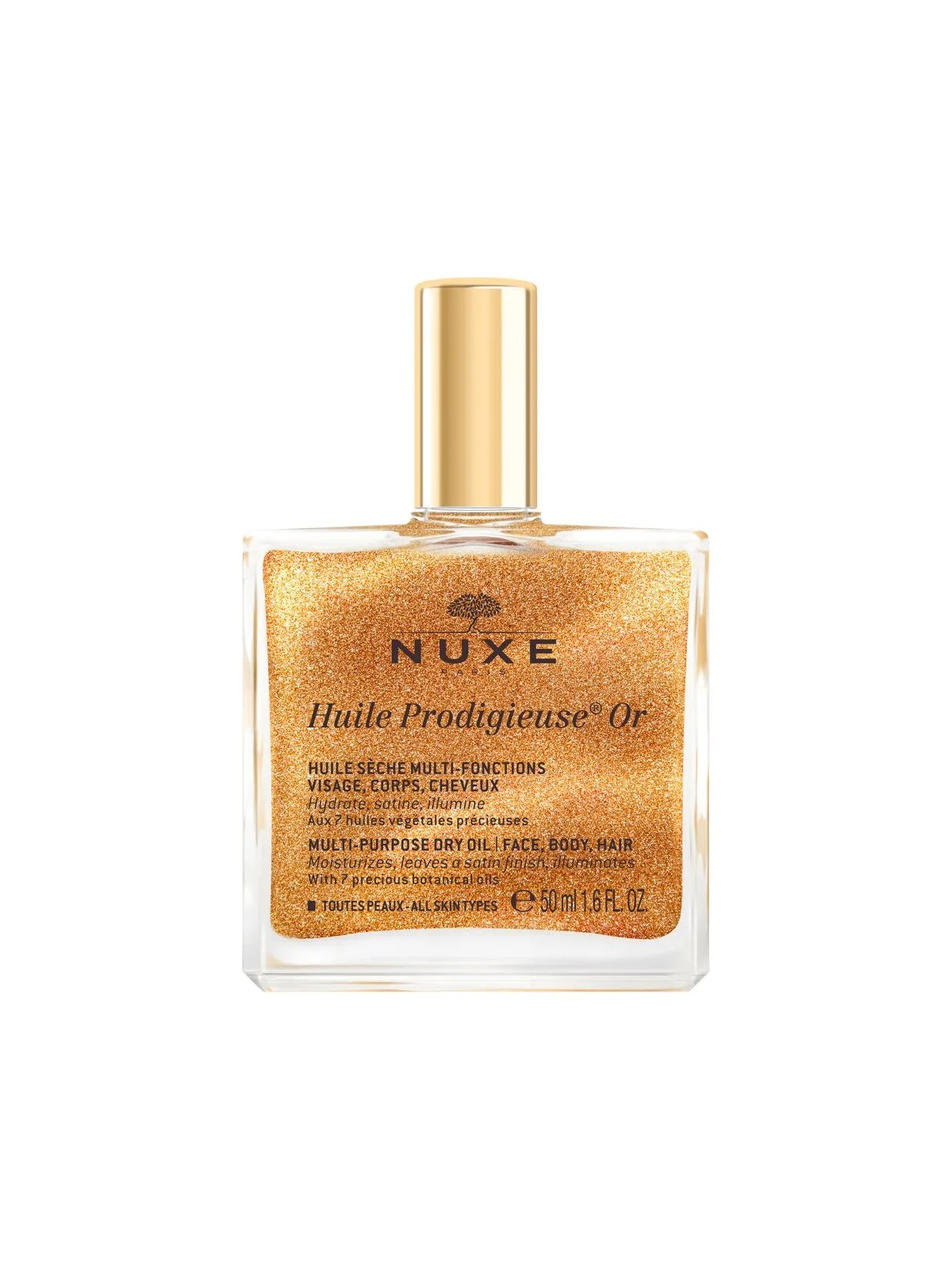 Nuxe Huile Prodigieuse Huile Or Visage Corps Et Cheveux 50ml