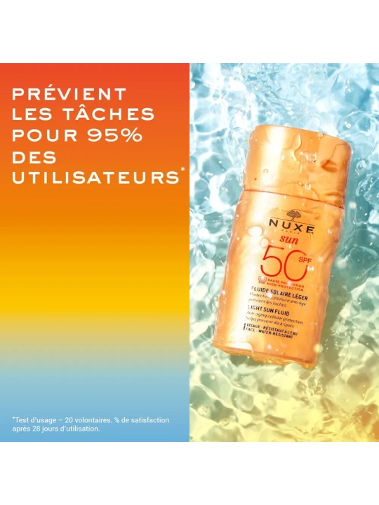 Nuxe Sun Fluide Leger Haute Protection Spf50 Peaux Normales A Mixtes 50ml