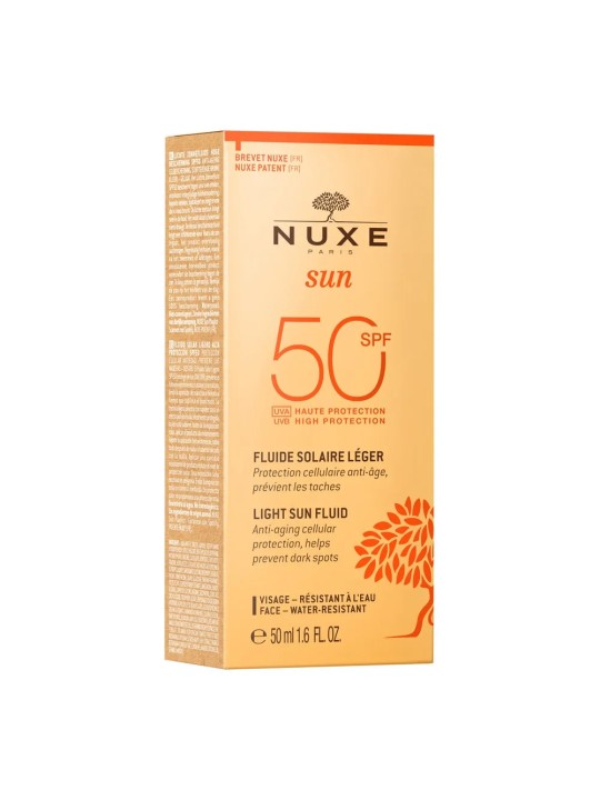 Nuxe Sun Fluide Leger Haute Protection Spf50 Peaux Normales A Mixtes 50ml