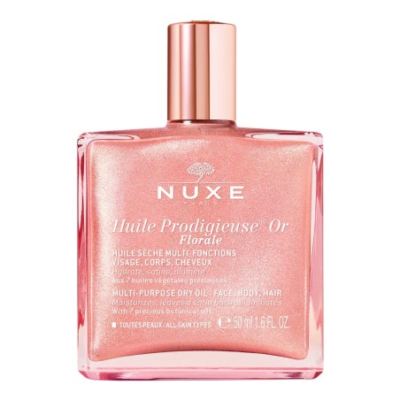 Nuxe Huile Prodigieuse Huile Seche Multi-fonctions Or Florale Visage Corps Et Cheveux 50ml