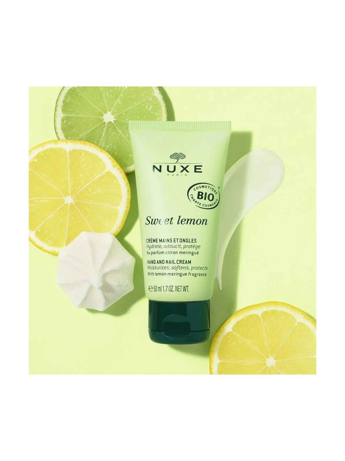 Nuxe Sweet Lemon Crème Mains et Ongles Bio 50ml