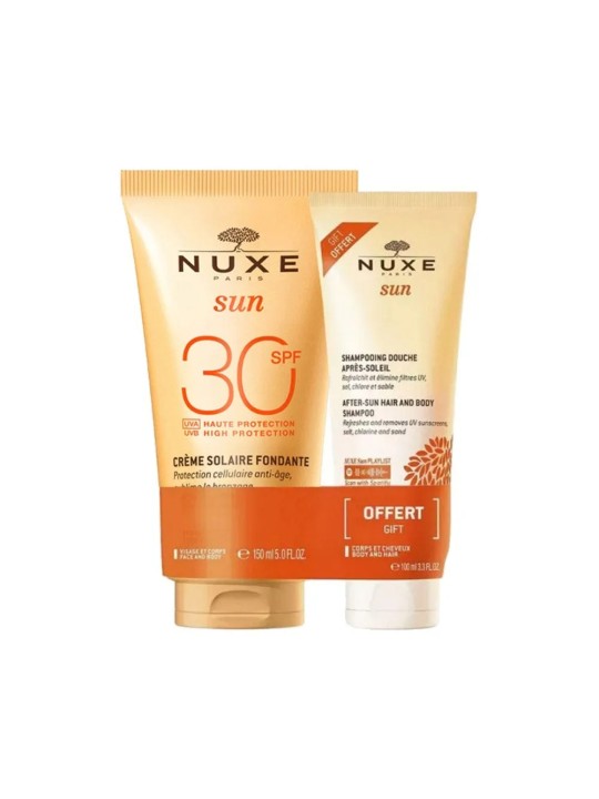 Nuxe Sun Lait Fondant SPF30 + Shampooing Douche Offert